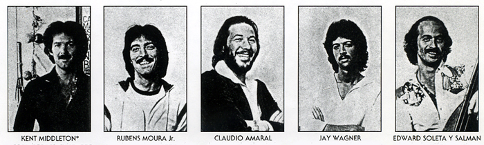 Viva Brasil 1980: Middleton, Moura, Amaral, Wagner, Soleta y Salman